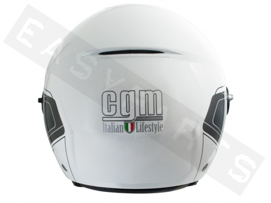 Helm Demi Jet CGM 107G Rome Weiß Glänzend (Visier geformt)